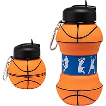 Borraccia Pieghevole ShopINess In Silicone, 500ml, Con Moschettone – Senza BPA, Lavabile In Lavastoviglie