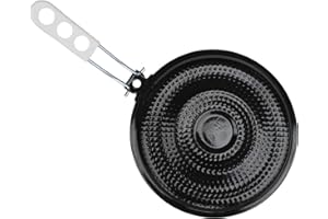 DanDiBo Diffuseur de chaleur pour cuisinière à gaz avec poignée, plaque de cuisson émaillée 93864