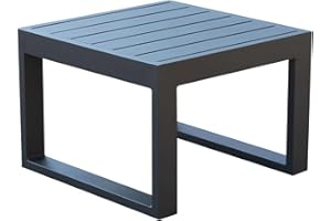 DECOR SPACE Decorspace Cubo Table basse pour lit d'extérieur et jardin 45 cm en aluminium (anthracite)