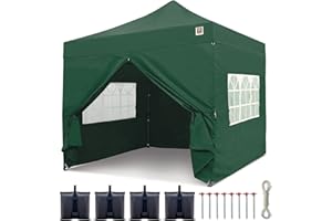 Gorilla Gazebo ® Pop Up 3x3m Heavy Duty Waterproof Commercial Grade Market Stall 4 Side Panels Leg Weights Pegs and Wheeled Carrybag
