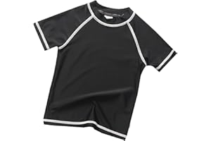 SWAUSWAUK UV Shirt Kinder 6-12 Jahre - Badeshirt uv Jungen Schwimmshirt Kinder UV-Schutz UPF 50+ Kurzarm