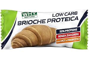 WHY NATURE LOW CARB BRIOCHE PROTEICA - Brioche Proteica Senza Glutine e Senza Zuccheri - Snack Proteici - 50 gr