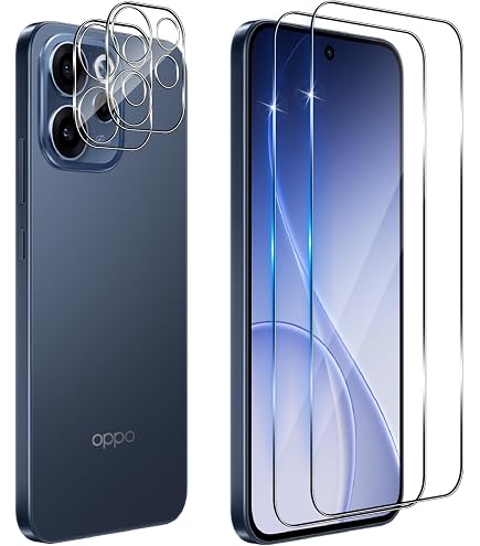 3+2 Pezzi Vetro Temperato Per Realme Note 70T, Con 2 Protezioni Fotocamera, Durezza 9H, Oleorepellente, Installazione Facile