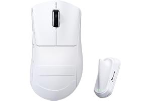 ATTACK SHARK V8 8000Hz Trådlös Gamingmus, Nordic 54L15-chip, PAW3950MAX Sensor, 59g Ultralätt, 42000 DPI, 20000 FPS, Ergonomi