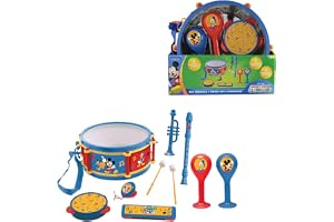 Lexibook, Musse Pigg, Musikset, K360MCH | 7 instrument, trumma, maracas, munspel, inspelare, trumpet, tamburin