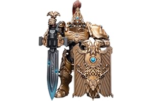 HiPlay JoyToy Warhammer 40K Figura coleccionable: Adeptus Custodios Custodian Guard con hoja centinela y escudo Praesidium figuras de acción a escala 1:18 JT7813