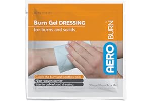 AERO HEALTHCARE AeroBurn Burn Gel-Infused Dressing, 10cm x 10cm