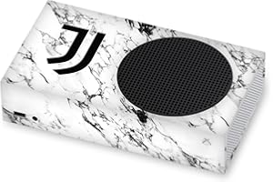 Head Case Designs Licenza Ufficiale Juventus Football Club Bianco Marmoreo Arte Opaca in Vinile Sticker Gaming Pelle Adesivo Compatibile con Xbox Series S Console