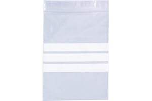 TP4U Pack of 1000 - Size 1.5'' x 2.5'' Multipurpose Write on Panels/Strips Grip Seal Zip Lock Reusable Resealable Strong Clear Plastic Polythene Bags Various Sizes (1.5'' x 2.5'')
