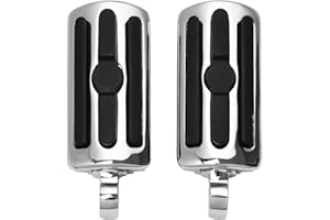 TCMT Highway-Fußrasten, passend für Harley Electra Street Glide Road King (Stil A Fußrasten, Chrom)