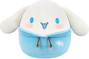 SQUISHMALLOWS SQSN00757 - Hello Kitty and Friends Cinnamoroll in Hoodie 25 cm, oficjalny plusz, super miękka przytulanka