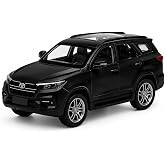 Fortuner Diecast Metal Car Toy Kids 1:36 Scale Model | Pull Back Action with Light & Sound | Openable Doors | Alloy Model Car