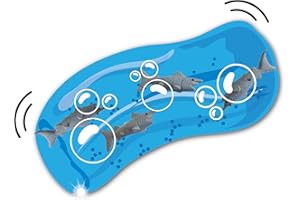 Deluxebase Wiggly Jiggly - Rekiny Super elastyczny wąż wodny zabawka z figurkami rekinów. Fantastyczne zabawki sensoryczne idealne dla dzieci z autyzmem i ADHD.