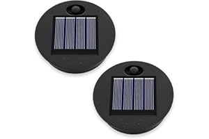 AKYNITE Wymienna górna część lampy solarnej 7 cm do lampionów zewnętrznych, mały rozmiar, 1,2 V 600 mAh, wodoszczelne ciepłe światło IP44, 7 cm LED wymienna górna jednostka do zewnętrznej lampy ogrodowej, 2