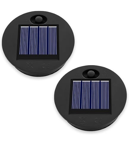 2 Ampoules Solaires De Rechange à Effet Flamme - Pour Lanternes De Jardin, 8,5 Cm Diamètre, éclairage 6-12h