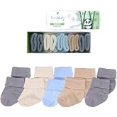 Novibaby 5-Piece Bamboo Newborn Baby Socks