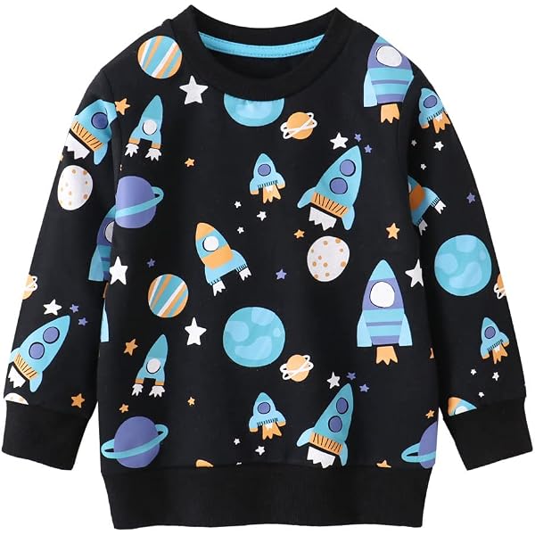 Pull Pour Garçon - Sweat-shirt Manches Longues Coton - Taille 128 à 176 - Automne/Hiver - 6