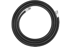 Langlengtec 1,8 m/6 FT airbrush slang med 1/8 tum till 1/8 tum airbrush adapter för sprutpistol
