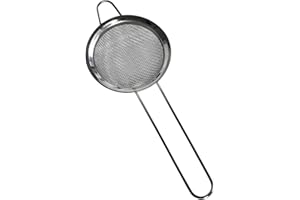 PARENCE.- Passoire à Maille Fine en Acier Inoxydable - Tamis de Cuisine de 8cm de Diamètre - Outil Essentiel pour la Cuisson et la Pâtisserie