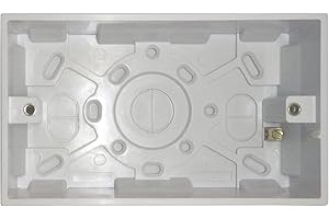 OPUS LIGHTING TECHNOLOGY Opus 2 Gang 25mm Pattress Box White