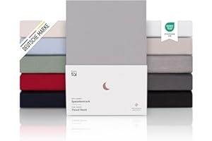 Blumtal® Premium Spannbettlaken 270x200 cm Boxspringbett Jersey - Oeko-TEX zertifiziertes Bettlaken 200x270 Baumwolle - Spannbettlaken 270x200 Familienbett - Spannleintuch 270x200 in Dunkelgrau