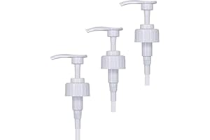 IBEX MART Lot de 3 distributeurs à pompe à pélican blanc de 38 mm pour récipient de 5 litres, distributeur de savon à pompe de 5 ml