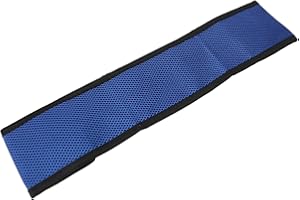 ROSVOLA Pas na nogę wózka inwalidzkiego, zapewnia skuteczną ochronę pasek na łydkę wózka inwalidzkiego, miękka tkanina siatkowa, rozmiar M, dla osób niepełnosprawnych do szpitala (niebieski klejnot)