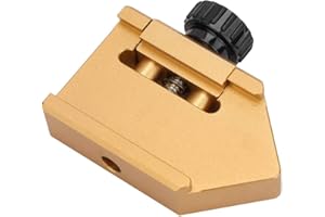 QITER Woodworking Ruler Locator, Aluminum Alloy 45 Degrees Angle Line Caliber Ruler Locator Ruler Block Gauge Wood Ruler Positioning Block