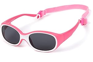 Kiddus Gafas de Sol para Niño y Niña. A partir de 2 años. Protección UV400 contra Rayos UVA Y UVB. Sin BPA. Super Flexibles, Irrompibles. Banda Ajustable y Extraíble.