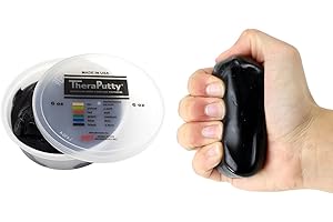 CanDo TheraPutty - Pasta modelar - 170 g - Negra (muy pesada)