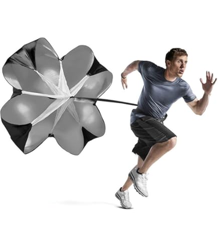 Pure2Improve Bremsfallschirm 125cm - Speed Chute Für Lauftraining