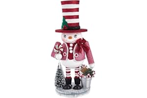 Kurt S. Adler Nussknacker Hollywood-Schneemann, 30,5 cm, Mehrfarbig
