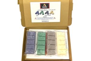 MELTSONFIRE Wax Melts - Juego de 4 barras a presión - Perfume (Alien, Lady One Million, La Vie Est Belle, Black Opium - Cera de soja perfumada hecha a mano en el Reino Unido