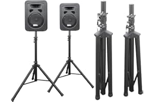 DRALL 2 Pieza trípode del Soporte para Altavoces de Audio para PA, Disco, Evento en Vivo, Sala de ensayo, Sistema Vocal, Escenario, DJ Modelo: BS3x2