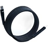 100W Type-C Şarj Kablosu &ndash; Manyetik Sarılabilir, PD Hızlı Şarj, Dayanıklı &Ouml;rg&uuml; 1 Metre, SİYAH