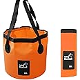 KAHEIGN Folding Water Bucket, 20L Portable Collapsible Bucket Camping Storage Container Wash Basin for Traveling Hiking Fishing Boating Gardening Car Washing (30 x 27cm)