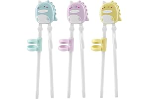 PandaEar Baguettes Pour Enfants, Baguettes D’Apprentissage Avec Dinosaures Pour Débutants Et Tout-Petits (3)