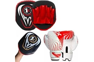 ONEX Boxing Gloves and Focus Pads Set for boys and girls Kids Twins Kickboxing Punching Professional Training - Hook and Jab MMA Punch Thai Strike Bag