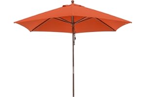 anndora® Sonnenschirm Balkonschirm ø 2,5 m rund - mit Winddach Terracotta