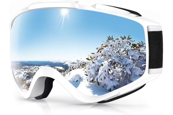 Findway Gafas de Esquí, Máscara Gafas Esqui Snowboard Nieve Espejo para Hombre Mujer Adultos Juventud Jóvenes OTG Compatible con Casco,Anti Niebla 100% Protección UV Gafas de Ventisca