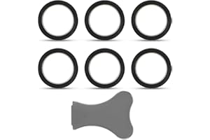 AIMFACT 6 Pcs Transducer Discs, Dimplex Optimyst Spares Replacement Transducer Disks Electric Wall Fire Heater Glass Opti-myst Dimplex Spare Parts with Removel Cap Stove Parts for Dimplex Electric Heater Fire