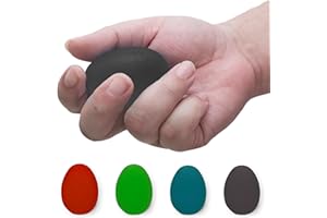 PHYSIOWORX Hand Exerciser Egg | X-Firm - Ergonomic Gel Ball Eggs for Arthritic Hand, Finger Exercise, Grip Strengthening and Stress Relief | Also used as Stroke or Brain injury Rehabilitation Device
