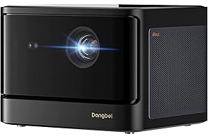 Dangbei Proiettore licenza nativa Netflix, Cinematografico da 2100 ISO Lumens, Full HD 1080P (1920 x 1080), Doppi Altoparlanti Audio Dolby da 10W, Messa a Fuoco Automatica,