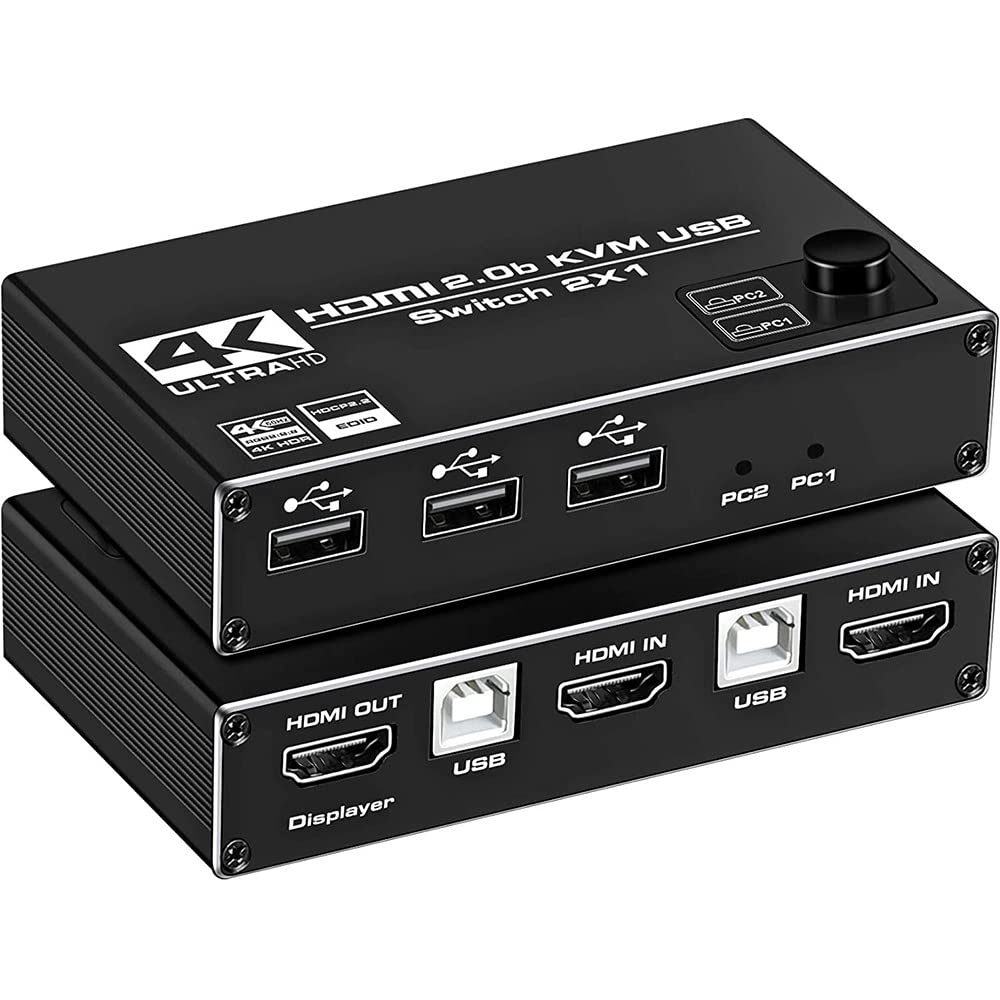 Tobo HDMI KVM Switch Review 4K@60Hz for Seamless Dual Computer Sharing