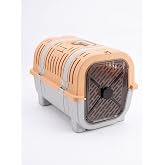Orret Home Kedi Taşıma &Ccedil;antası Plastik Kafes Kilitlenebilir Kapaklı Havalı Taşıma Kabı Kedi K&ouml;pek Taşıma Box G&uuml;venli Pet Taşı