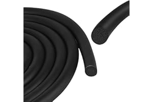 DBTW 12mm x 5m Junta de Espuma Redonda - Negro Cordón de Sellado Redondo para Juntas, Buen Sellado Cuerda de Relleno para Hormigón, Junta de Gomaespuma para Almohadillas de Gasket Warehouse
