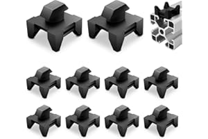 KUNXING Morsetti per cavi per profilo in alluminio 40 x 40 cm, profilo in alluminio per profilo standard europeo, accessori per profilo in alluminio, supporto stabile per stampanti 3D, officina, casa (15,7 x