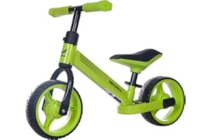 GRELiving Rowerek biegowy dla dzieci od 1 roku życia, zabawka dla dzieci od 18 miesięcy do 3 lat, 8-calowe rowery do balansowania jako prezent dla chłopców i dziewczynek, Baby Balance Bike Green