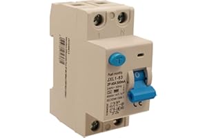 A2ZWORLD RCCB Interruttore Differenziale Puro Tipo F 40A, 1P+N, 2 Moduli DIN, 300mA, 6000A, AC 230V, IP20