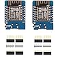 SP-COW 2 Pcs ESP8266 ESP-12F Mini Modules 4M Bytes WLAN WiFi Internet Development Board for Arduino, WeMos ESP8266 Mini